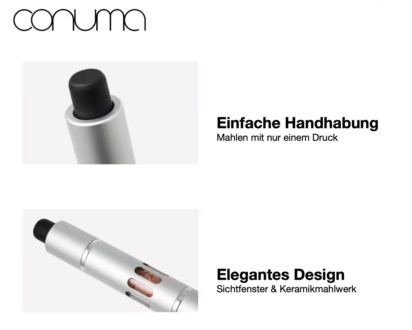 Set aus eleganter Salz- & Pfeffermühle